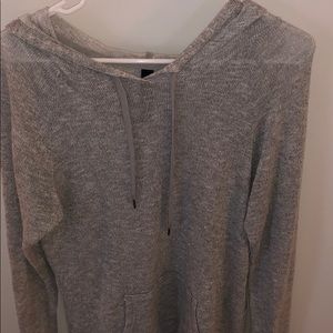 grey super soft hoodie